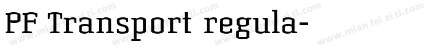 PF Transport regula字体转换